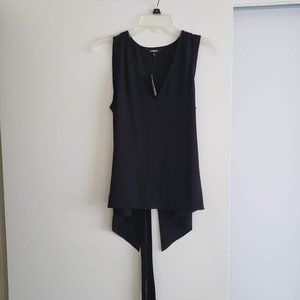 Black V-neck Top Express S